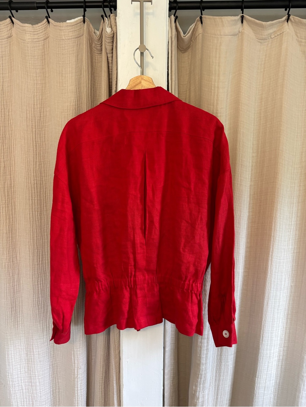 Vintage Made in USA 100% Linen Jacket- Large - Picture 7 of 9